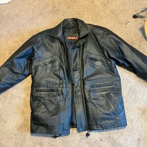 Phase 2 Men's Black Leather Jacket